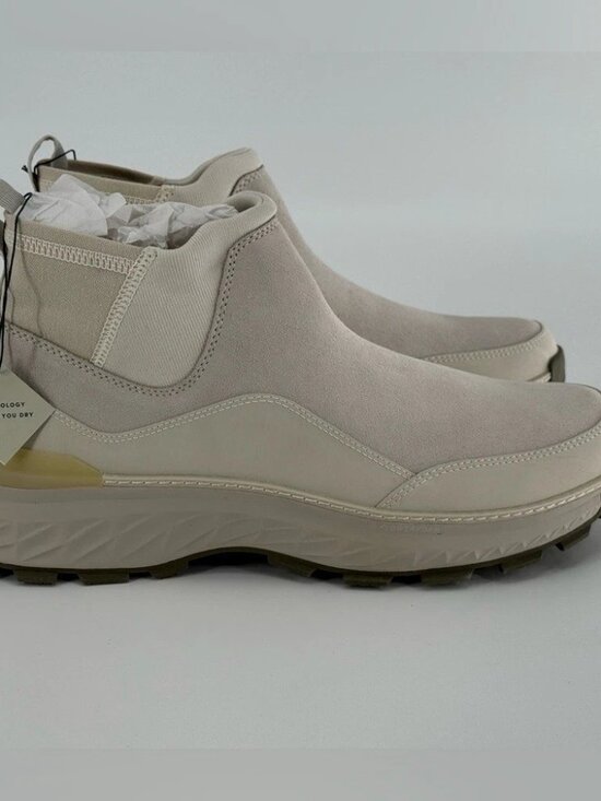NIB WATERPROOF Cole Haan 5.ZERØGRAND Explore Chelsea Boots Silver Birch - 10